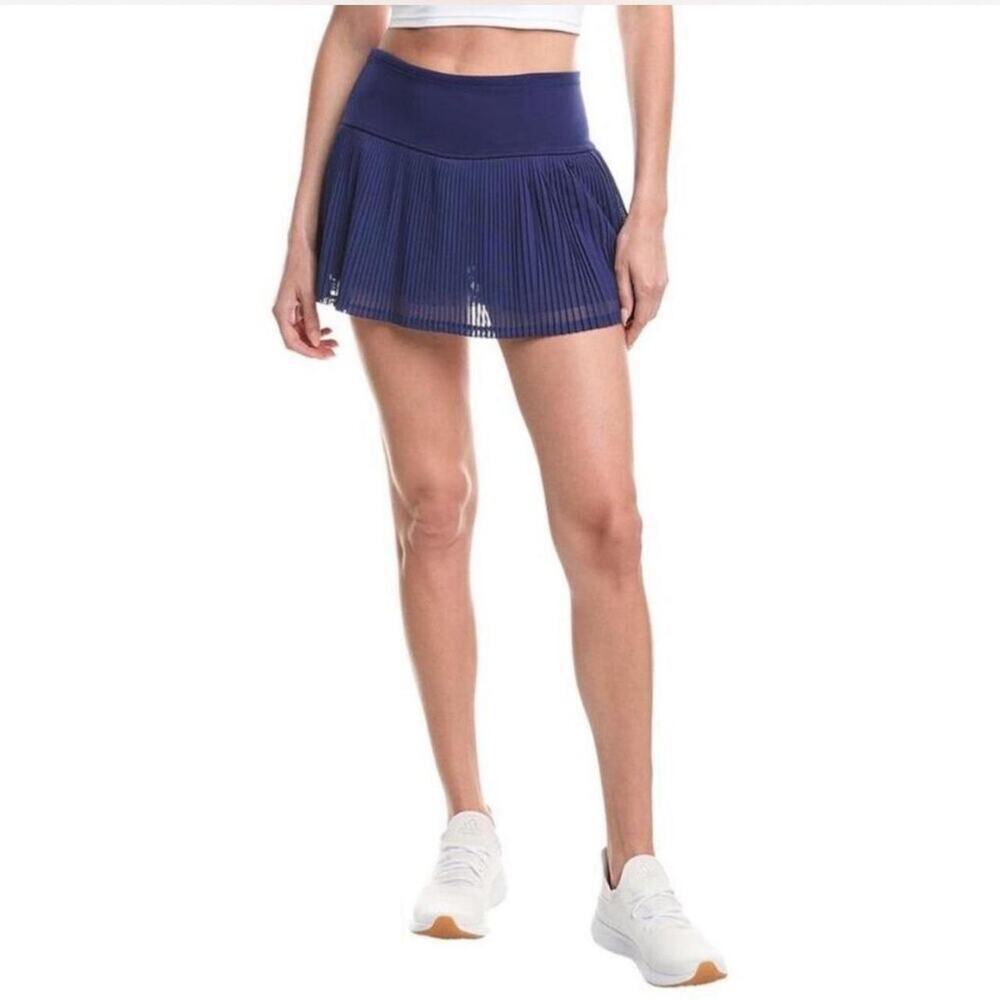 IBKUL Navy Pleated Athletic Skort
